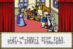 Screenshot from Tweety and the Magic Gems (Europe)