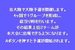 Screenshot from World Advance Soccer - Shouri e no Michi (Japan)